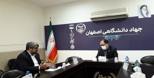 دیدار مدیر موسسه تنظیم ونشر آثار امام خمینی (س) اصفهان با رئیس جهاد دانشگاهی دانشگاه اصفهان
